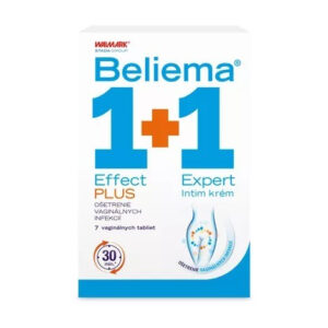 Beliema Effect PLUS 7 vaginálních tabliet + Expert Intim krém 30 ml