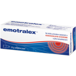 Emotralex rektálna masť na liečbu hemoroidov 25 g