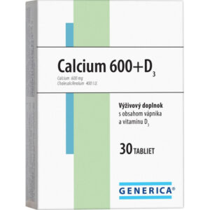 Generica Calcium 600+D3 30 tbl