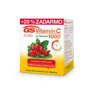 GS Vitamín C 1000 so šípkami 50 + 10 tbl