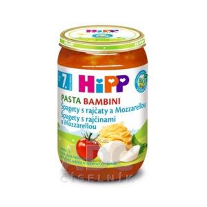 HiPP Príkrm Špagety s rajčinami a mozzarellou