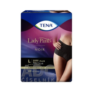 TENA Lady Pants Plus Noir L naťahovacie inkontinenčné nohavičky pre ženy 8 ks