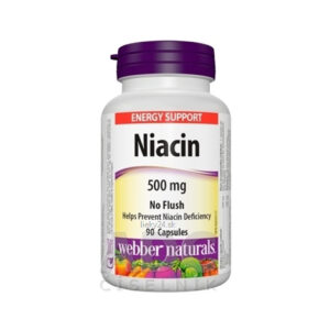 Webber Naturals Niacin 500 mg (nealergický) 90 cps