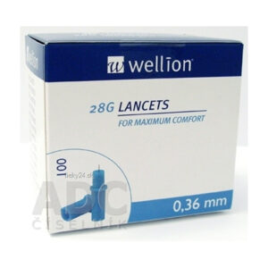 Wellion LANCETS 28G - Lanceta sterilná
