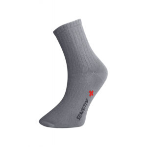 Ponožky pre osoby s objemnými nohami - šedé - Ovecha Veľkosť: L (35-38)