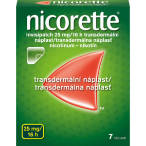 Nicorette invisipatch 25 mg/16h emp.tdm.7 náplastí