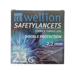 Wellion SAFETYLANCETS 23G - Lanceta bezpečnostná