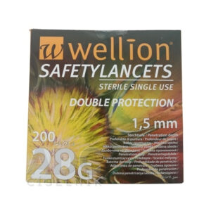 Wellion SAFETYLANCETS 28G - Lanceta bezpečnostná