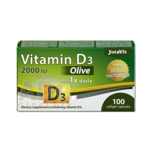 JutaVit Vitamín D3 2000 IU (50 µg) Oliva