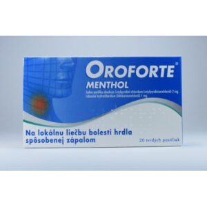 Oroforte menthol 20 pastiliek