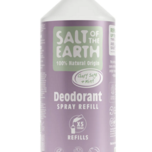 Prírodný kryštálový deodorant - šalvia a mäta - náplň pre sprej 500ml