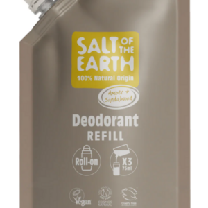 Salt of the Earth - Náplň deodorant - jantár santalové drevo pre ROLL ON 225ml