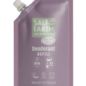 Salt of the Earth - Prírodný kryštálový deodorant - šalvia a mäta - náplň pre sprej 300ml