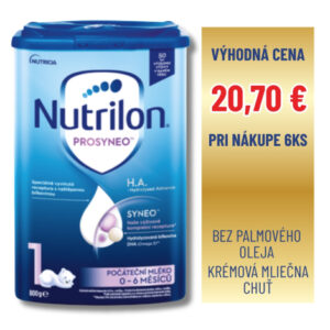 Nutrilon 1 PROSYNEO H.A. - Hydrolyzed Advance (0-6 mesiacov) 6x800g