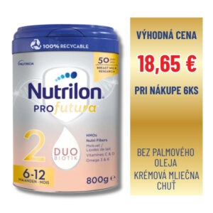 Nutrilon 2 Profutura DUOBIOTIK následná dojčenská výživa (6-12 mesiacov) 6x800g