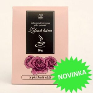 Zelená káva s príchuťou ruže