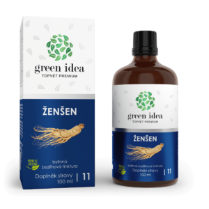 Ženšen – bezliehová tinktúra – 100 ml – Green idea