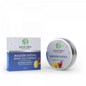 Masážna sviečka – Zelený čaj s opunciou – Green idea