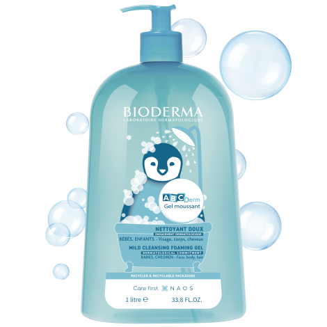 BIODERMA ABCDerm Moussant jemný čistiaci gél 1000ml