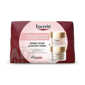 Eucerin Kazeta HYALURON-FILLER+ELASTICITY ROSÉ Denný krém rosé SPF30 50ml + Nočný krém 50ml