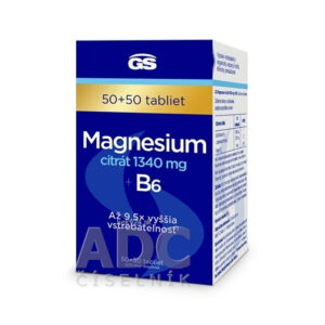 GS Magnesium citrát 1340 mg + B6