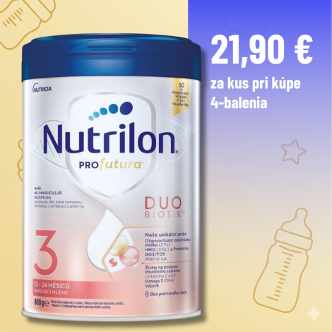 Nutrilon 3 Profutura DUOBIOTIK batoľacie mlieko (12-24 mesiacov) 4x800g