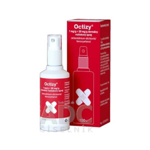 Octizy 1 mg/g + 20 mg/g dermálny roztokový sprej