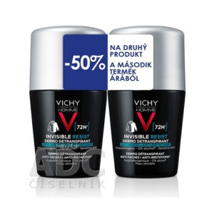 VICHY HOMME INVISIBLE RESIST DETRANSPIRANT 72H DUO