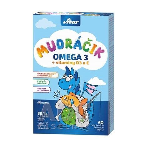 VITAR MUDráčik OMEGA 3 + vitamíny D3 a E