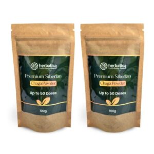 Zvýhodnený set: 2x Prémiová čaga sibírska 100% prášok - 100g - Herbatica