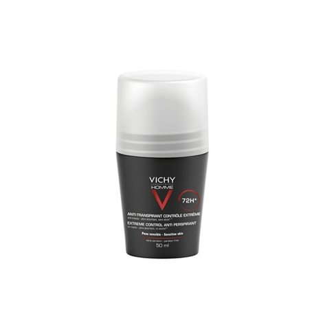 Vichy Homme Sensitive 72h deodorant roll-on pre citlivú pokožku 50 ml