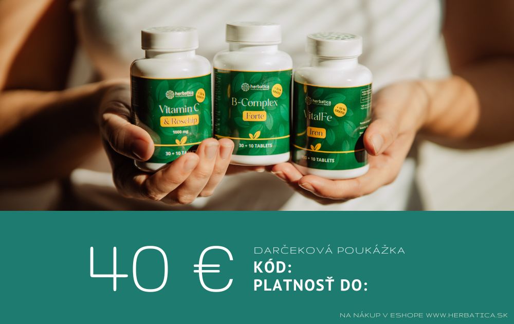 Darčeková poukážka Herbatica v hodnote 40€