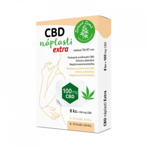 CBD náplasti extra veľké - balenie 8 ks - Zelená Země