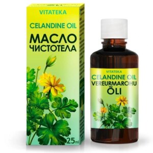 Olej s extraktom z lastovičníka a vitamínom E – 25 ml – Vitateka