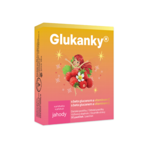 Glukánky – detské pastilky s príchuťou jahody 30 ks – Green idea