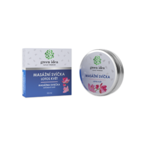 Masážna sviečka – lotosový kvet 30 ml – Green idea