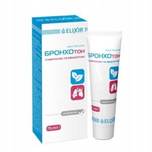 Krém – balzam "Bronchoton" s mentolom a eukalyptom - Elixir - 75ml