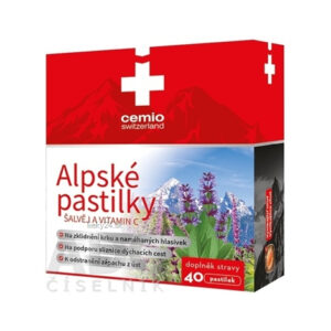 Cemio Alpské pastilky ŠALVIA A VITAMÍN C