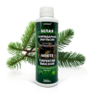 Biela terpentínová kúpeľová emulzia – 250 ml – Vitateka