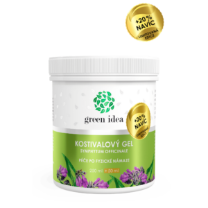 Kostihojový masážny gél – limitovaná edícia +20 % NAVYŠE 300 ml – Green idea