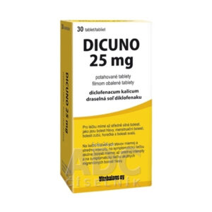 DICUNO 25 mg filmom obalené tablety