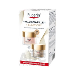 Eucerin HYALURON-FILLER +ELASTICITY ROSÉ Duopack denný krém SPF30 50ml + nočný krém 50ml