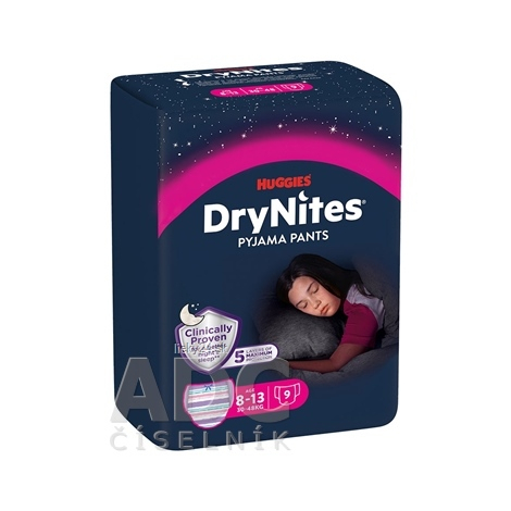 HUGGIES DRY NITES LARGE PRE DIEVČATÁ (8-15 rokov)