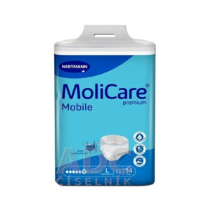 MoliCare Premium Mobile 6 kvapiek L plienkové nohavičky naťahovacie 14 ks