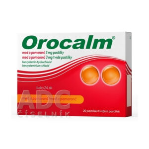 Orocalm med a pomaranč 3 mg tvrdé pastilky