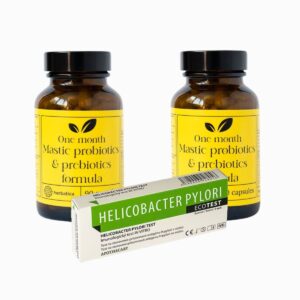Set na podporu trávenia: 2x Masticha PROBIOTICS & PREBIOTICS + test na helikobaktera - Herbatica