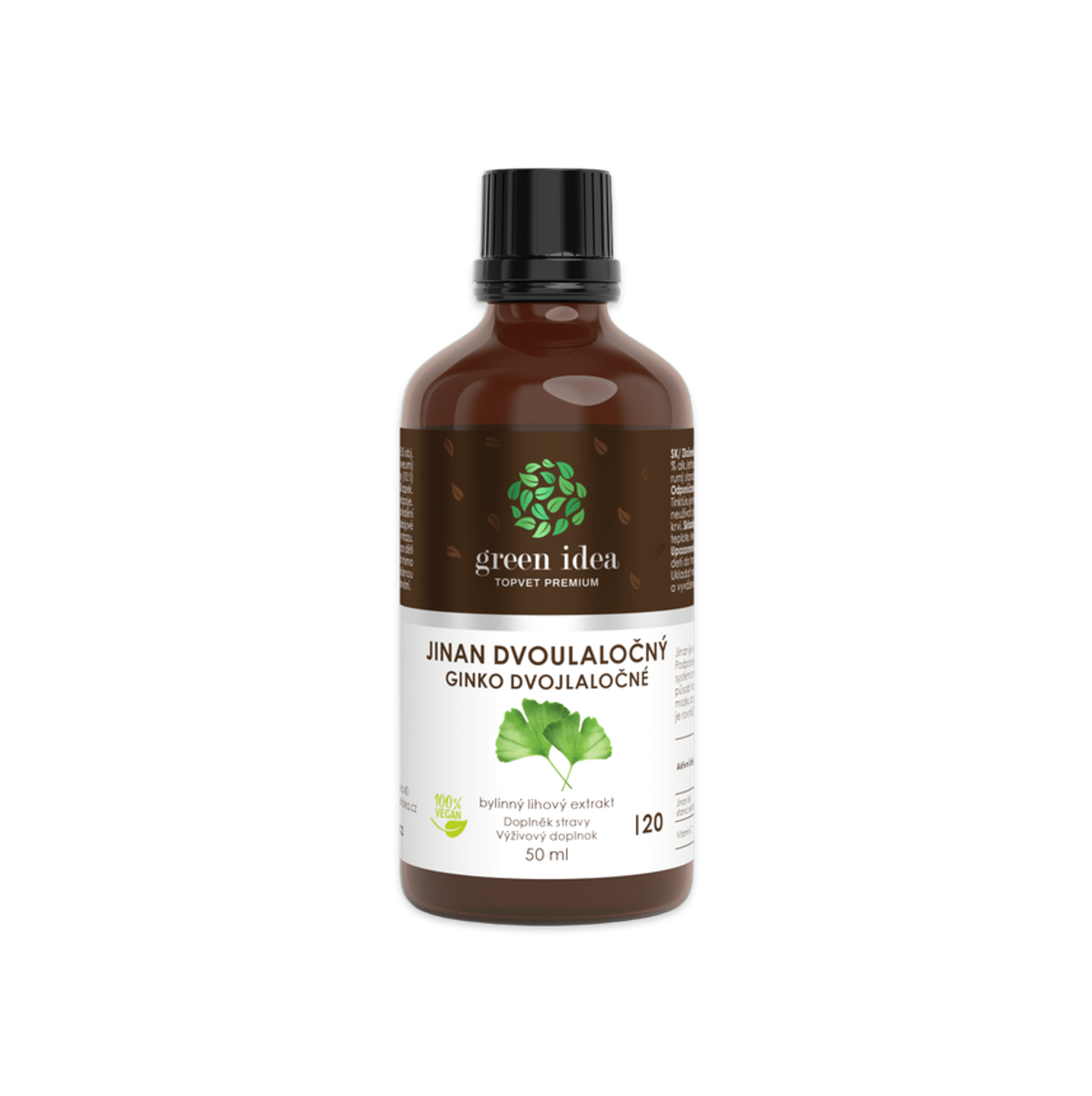 Ginkgo tinktúra – kvapky 50 ml – Green idea