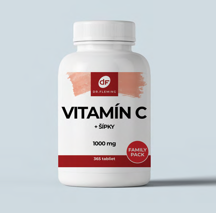Vitamín C 1000 + Šípky - 365 tabliet - Dr. Fleming