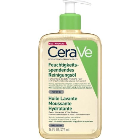 CeraVe Hydratačný čistiaci penivý olej s obsahom 3 esenciálnych ceramidov a lipidov 473 ml
