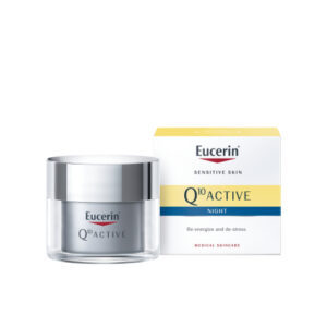Eucerin Q10 Active regeneračný nočný krém proti vráskam pre všetky typy citlivej pleti 50 ml